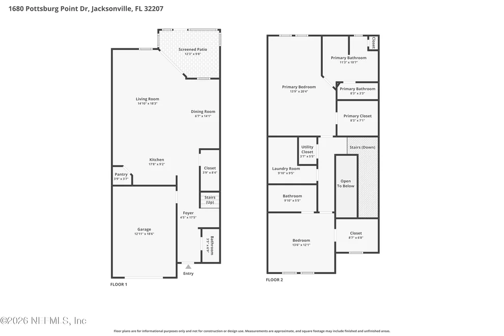 Unit for sale at 1680 POTTSBURG POINT Drive, Jacksonville, FL 32207