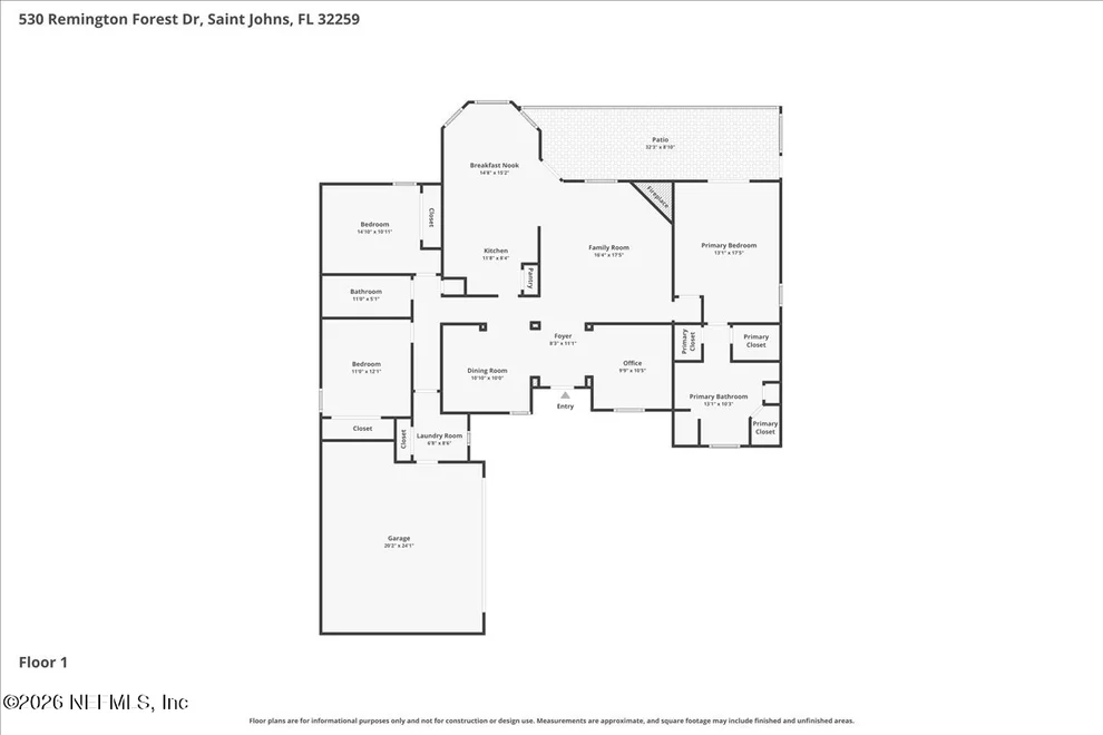 Unit for sale at 530 REMINGTON FOREST Drive, St. Johns, FL 32259