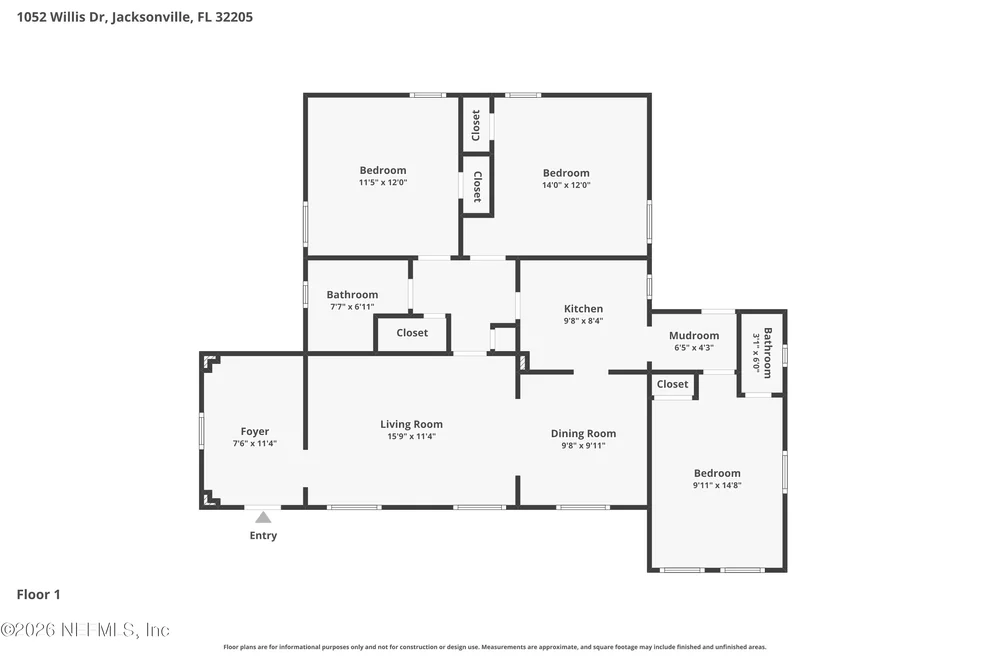 Unit for sale at 1052 WILLIS Drive, Jacksonville, FL 32205