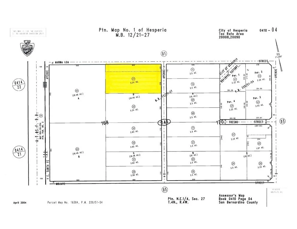 Unit for sale at 0 C Ave & Mauna Loa St., Hesperia, CA 92345