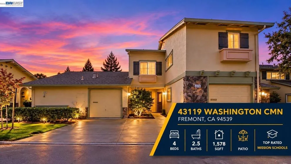 Unit for sale at 43119 Washington Cmn, Fremont, CA 94539