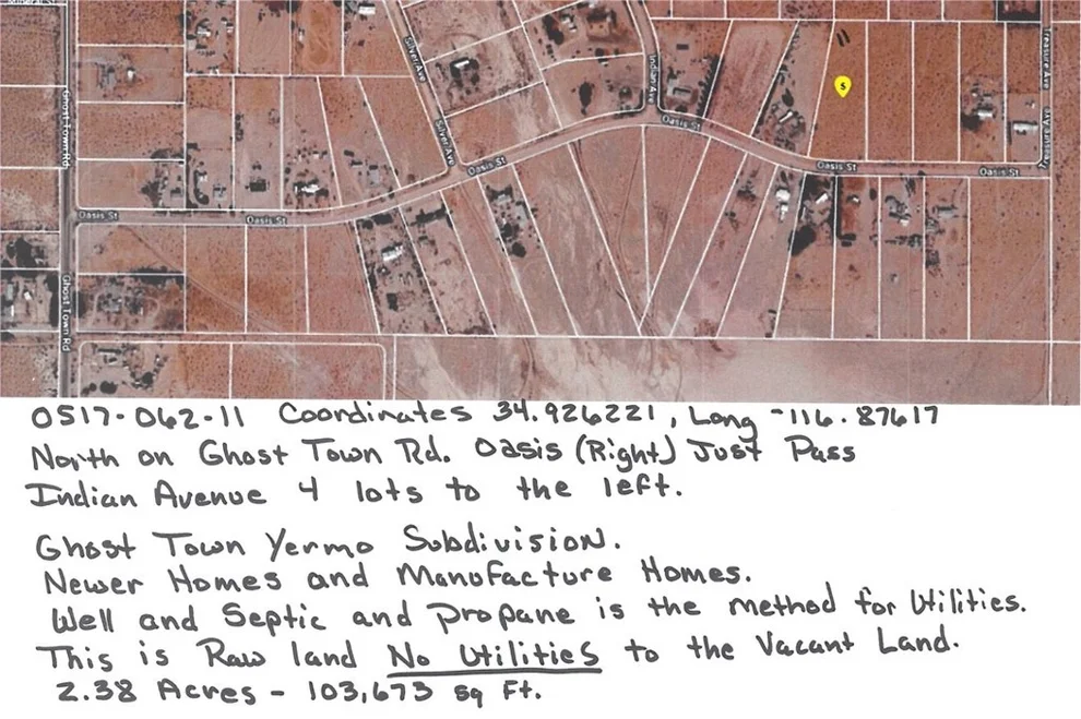 Unit for sale at 11 Oasis Street, Yermo, CA 92398