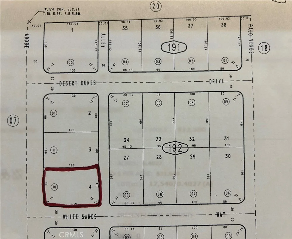 Unit for sale at 0 Adobe, 29 Palms, CA 92277
