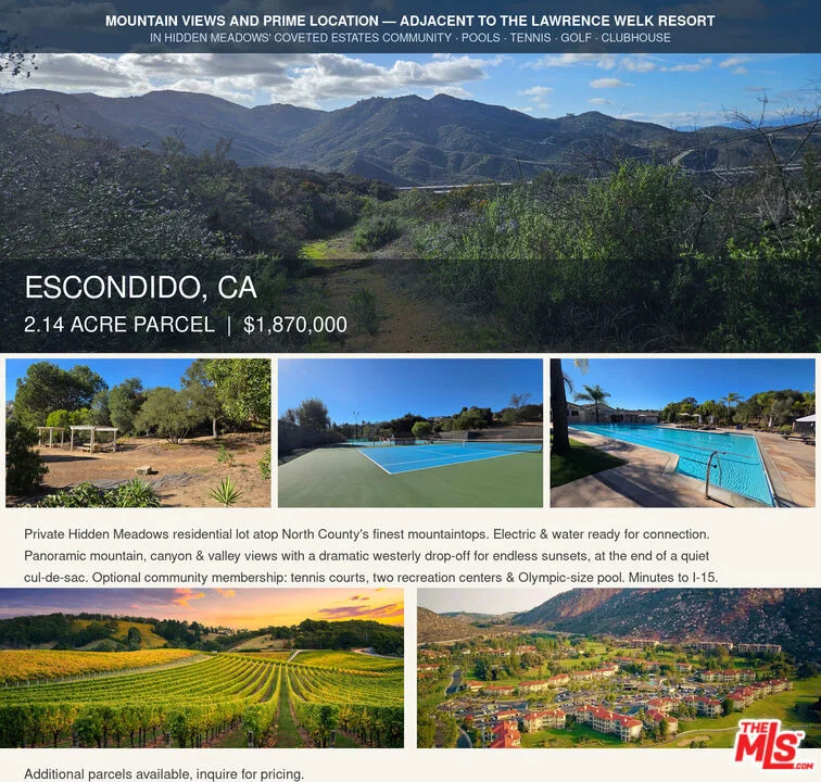 Unit for sale at 0 Sandhurst Highway, Escondido, CA 92026