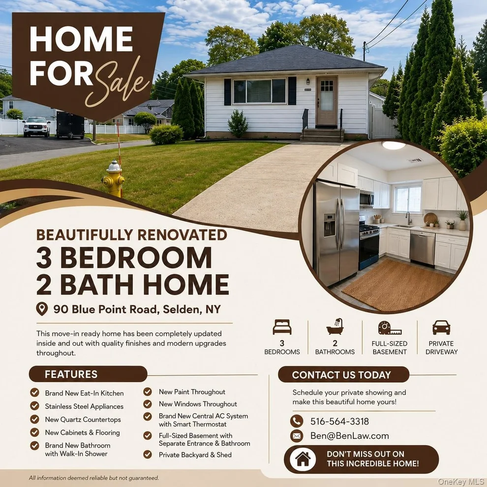 Unit for sale at 90 Blue Point Road, Brookhaven, NY 11784
