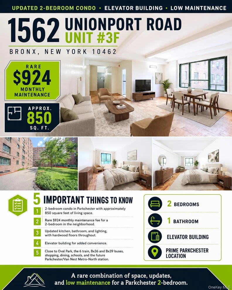 Unit for sale at 1562 Unionport Road, New York, NY 10462