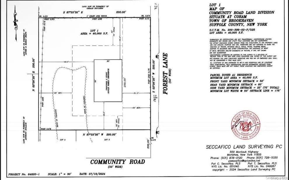 Unit for sale at Lot # 1 Forest Lane, Brookhaven, NY 11727