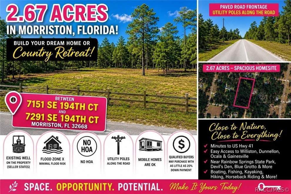 Unit for sale at 0 SE 194TH Court, Morriston, FL 32668
