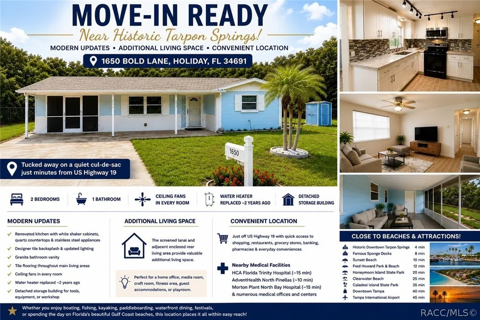 Unit for sale at 1650 Bold Lane, Holiday, FL 34691