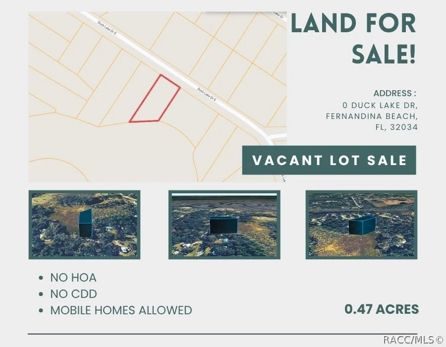 Unit for sale at 0 DUCK LAKE Drive, Fernandina Beach, FL 32034