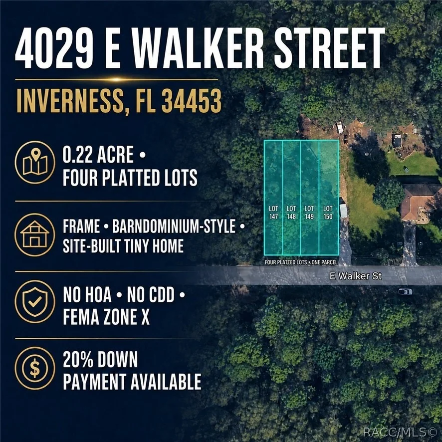Unit for sale at 4029 E Walker Street, Inverness, FL 34453