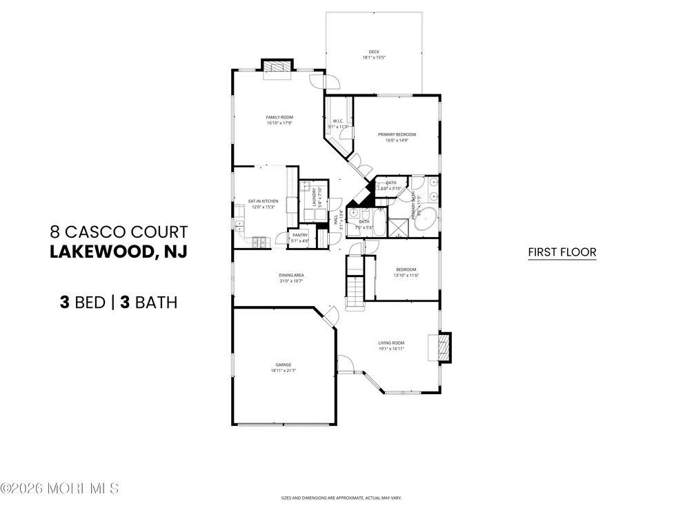 Unit for sale at 8 Casco Court, Lakewood, NJ 08701