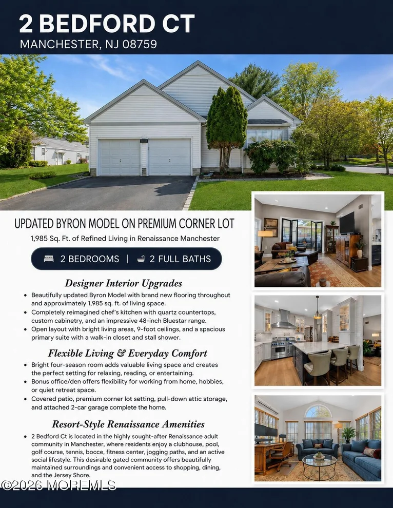 Unit for sale at 2 Bedford Court, Manchester, NJ 08759