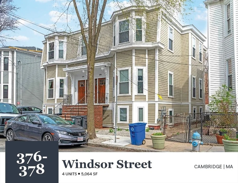 Unit for sale at 376-378 Windsor St, Cambridge, MA 02141