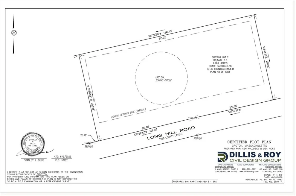 Unit for sale at Lot 2 Long Hill Road, Groton, MA 01450