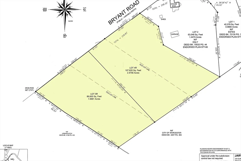 Unit for sale at Lots 4R/5R Bryant Road, Holden, MA 01522