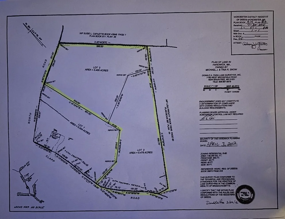 Unit for sale at 0 Clapp Rd + 0 North Rd, Hardwick, MA 01037