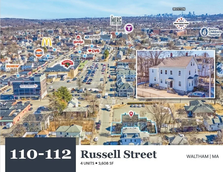 Unit for sale at 110-112 Russell St, Waltham, MA 02453