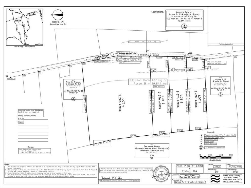 Unit for sale at Lots 1-4 North Street, Erving, MA 01344
