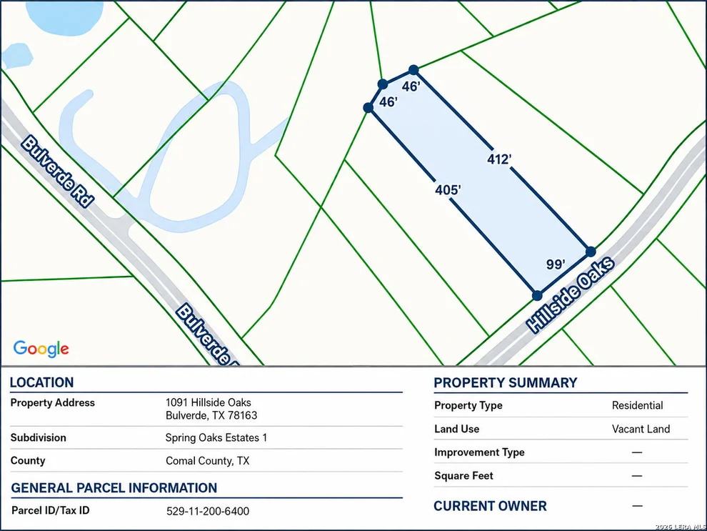 Unit for sale at 1091 Hillside Oaks, Bulverde, TX 78163