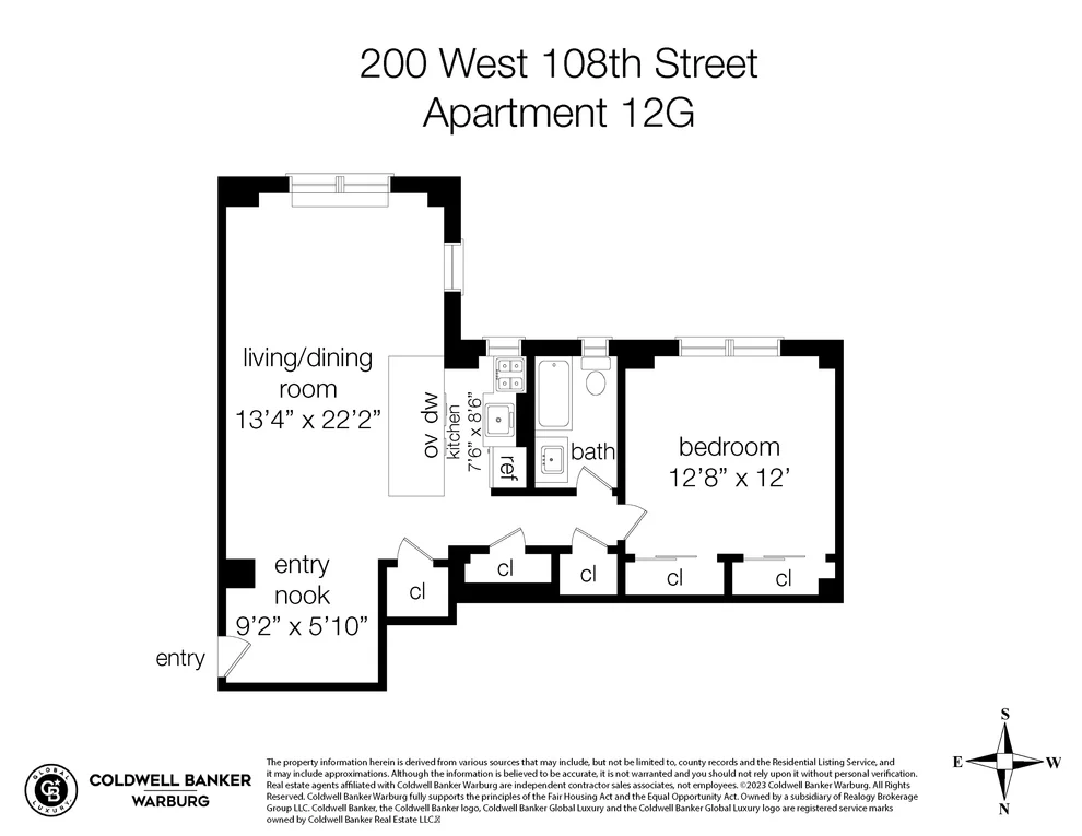 Unit for sale at 200 W 108th Street, Manhattan, NY 10025