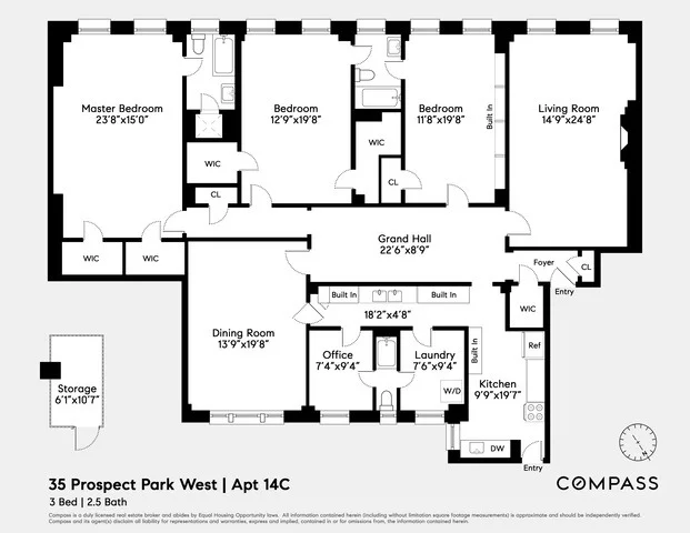 Unit for sale at 35 Prospect Park W, Brooklyn, NY 11215
