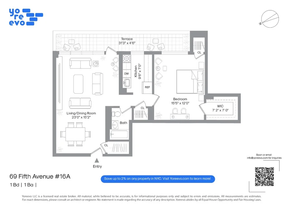 Unit for sale at 69 5th Avenue, Manhattan, NY 10003
