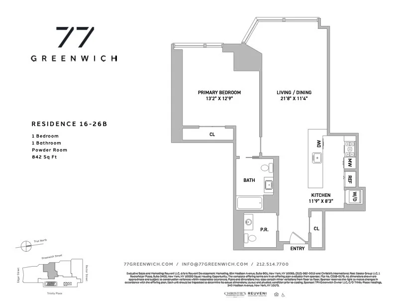 Unit for sale at 77 GREENWICH Street, Manhattan, NY 10006