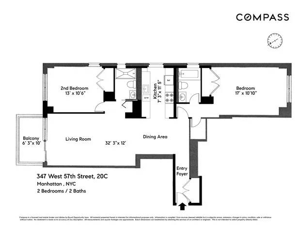 Unit for sale at 347 W 57th Street, Manhattan, NY 10019