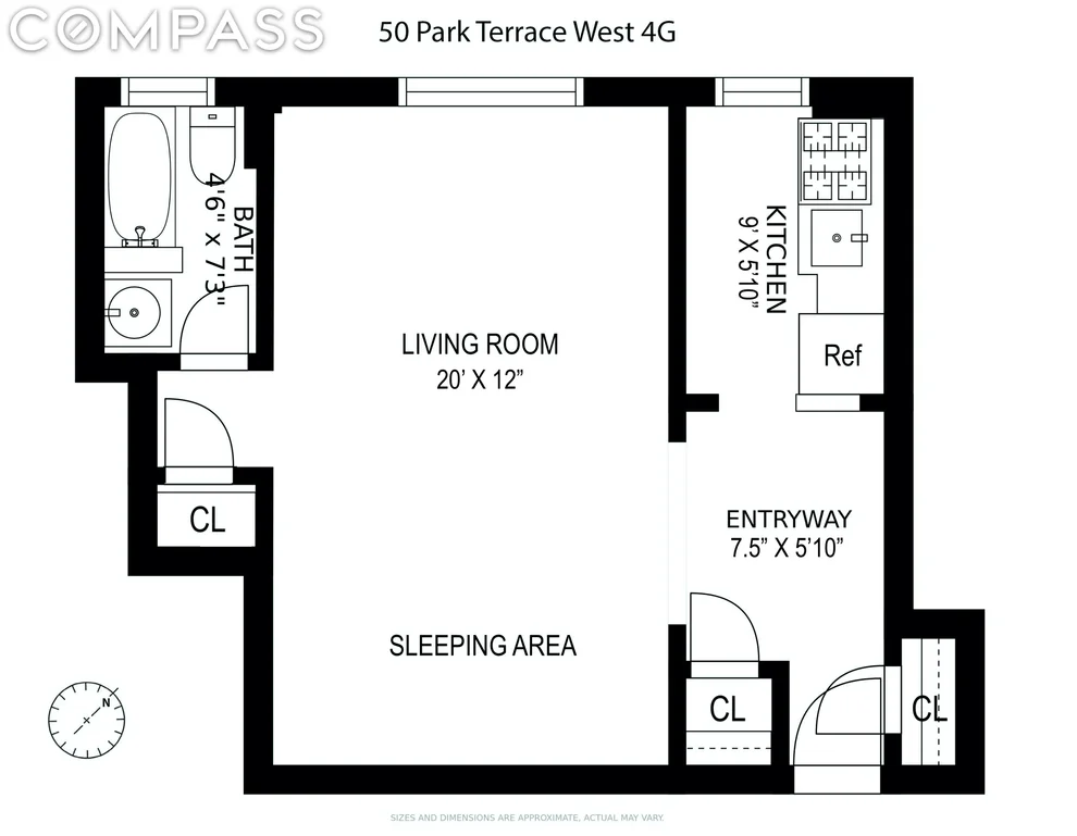 Unit for sale at 50 Park Terrace W, Manhattan, NY 10034