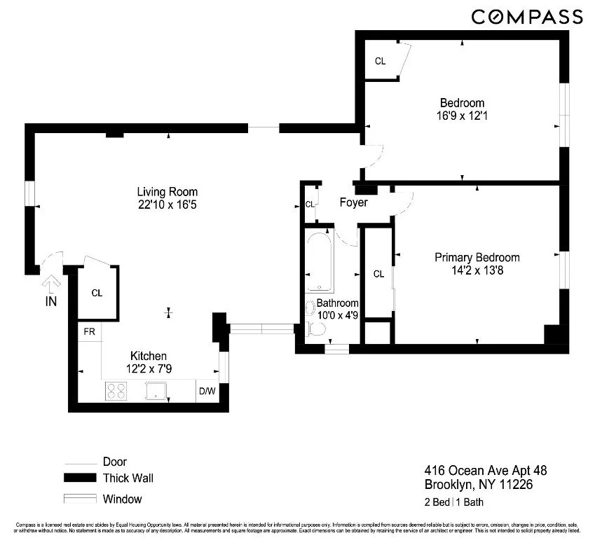Unit for sale at 416 Ocean Avenue, Brooklyn, NY 11226
