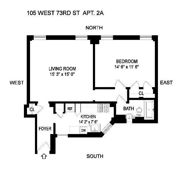 Unit for sale at 105 W 73RD Street, Manhattan, NY 10023