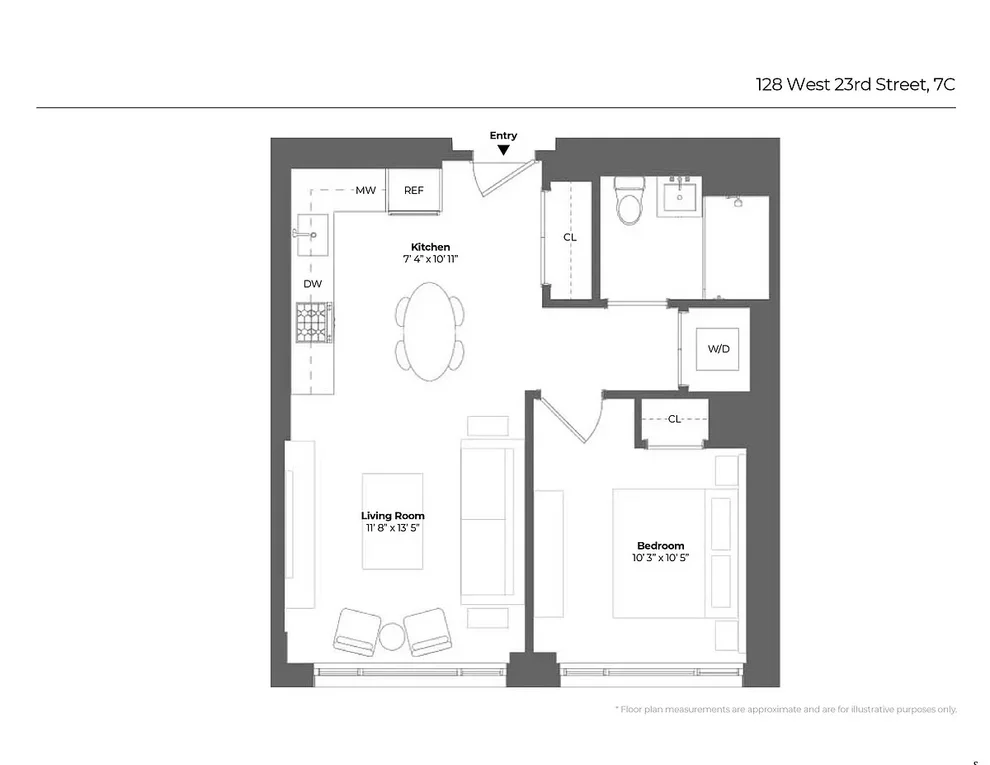 Unit for sale at 128 W 23rd Street, Manhattan, NY 10011