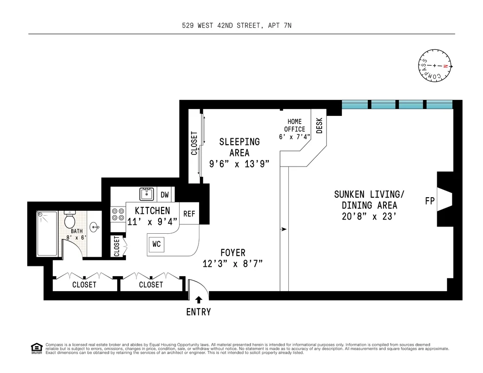 Unit for sale at 529 W 42nd Street, Manhattan, NY 10036