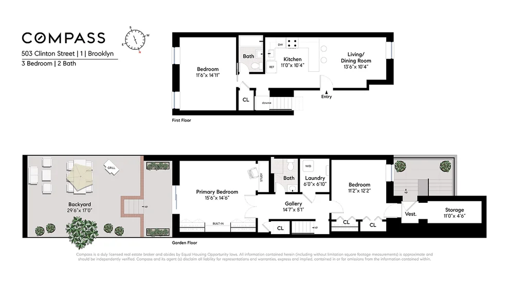 Unit for sale at 503 Clinton Street, Brooklyn, NY 11231