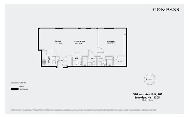 Unit for sale at 970 Kent Avenue, Brooklyn, NY 11205