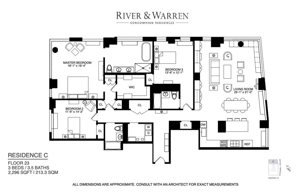 Unit for sale at 212 Warren Street, Manhattan, NY 10282