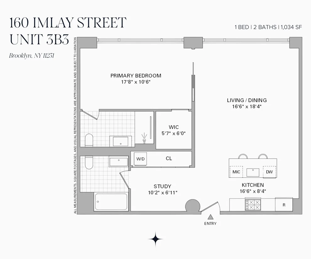 Unit for sale at 160 Imlay Street, Brooklyn, NY 11231