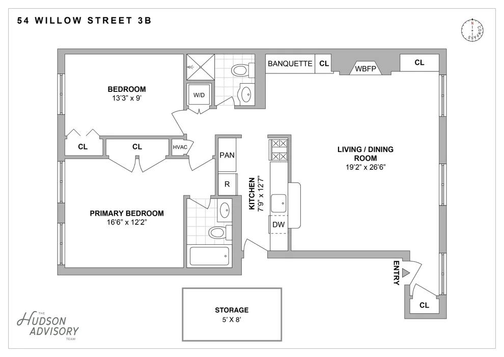 Unit for sale at 54 Willow Street, Brooklyn, NY 11201