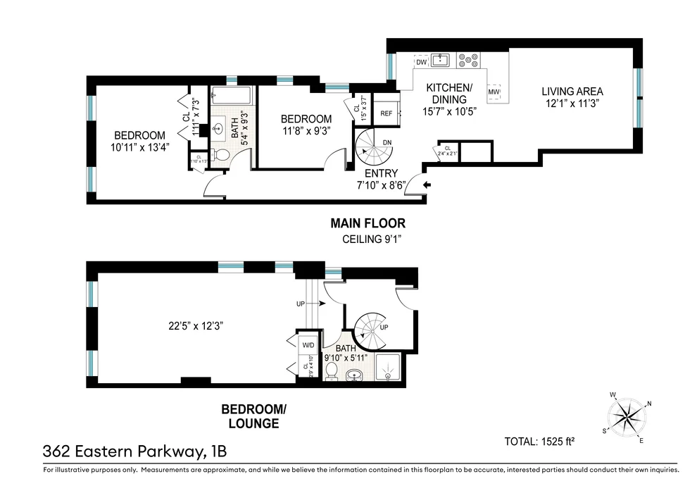 Unit for sale at 362 EASTERN Parkway, Brooklyn, NY 11225