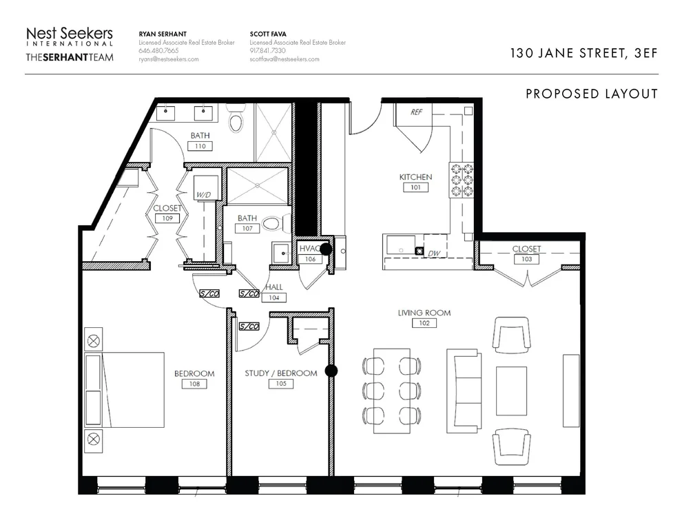 Unit for sale at 130 Jane Street, Manhattan, NY 10014