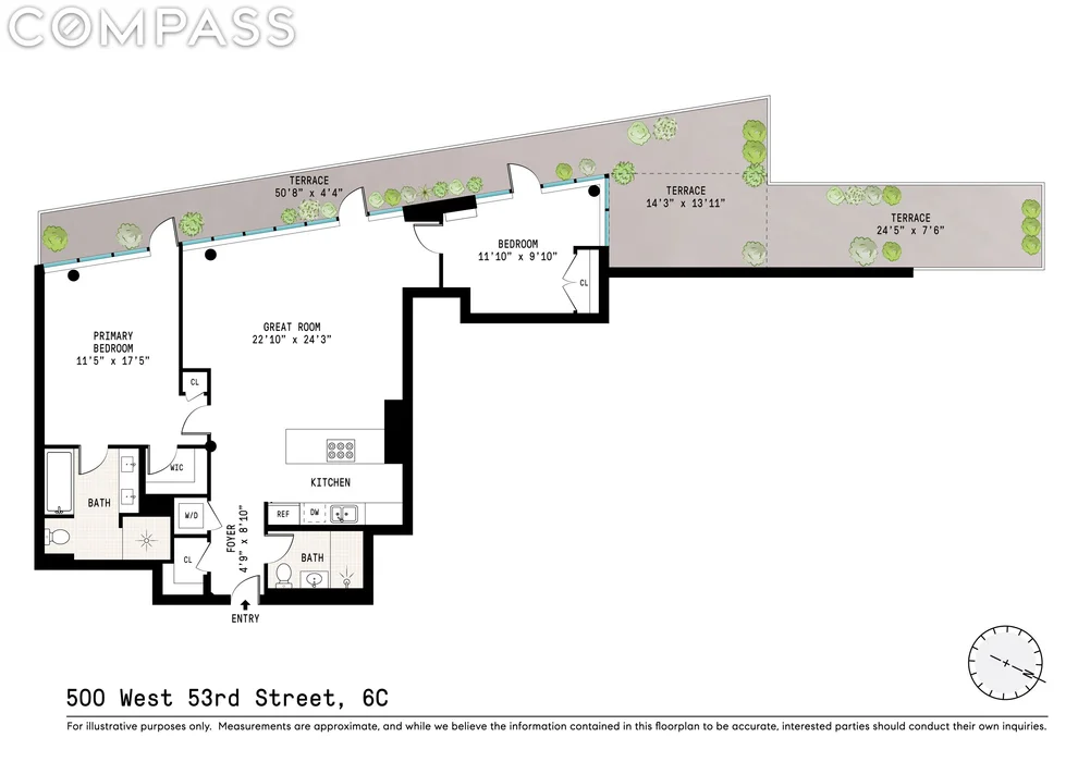Unit for sale at 500 W 53rd Street, Manhattan, NY 10019