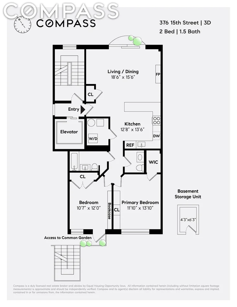 Unit for sale at 376 15th Street, Brooklyn, NY 11215