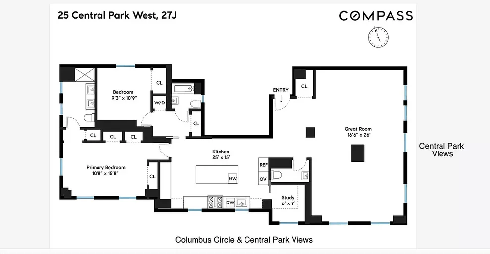 Unit for sale at 25 Central Park W, Manhattan, NY 10023