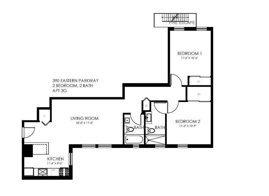 Unit for sale at 382 Eastern Parkway, Brooklyn, NY 11225