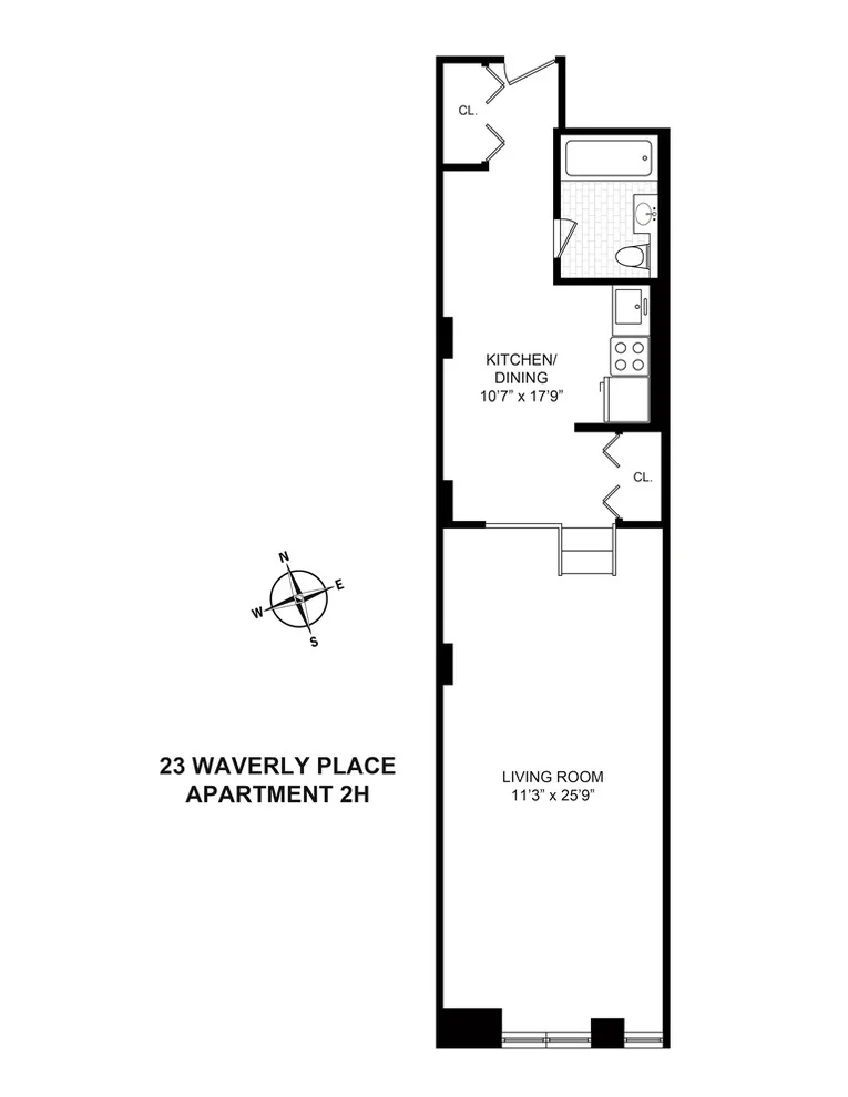 Unit for sale at 23 Waverly Place, Manhattan, NY 10003