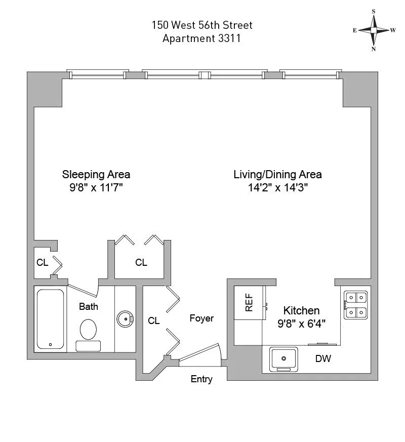 Unit for sale at 150 W 56TH Street, Manhattan, NY 10019