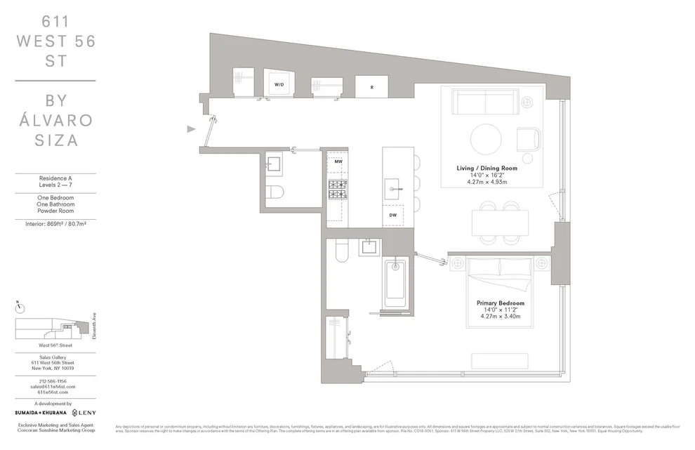 Unit for sale at 611 W 56TH Street, Manhattan, NY 10019