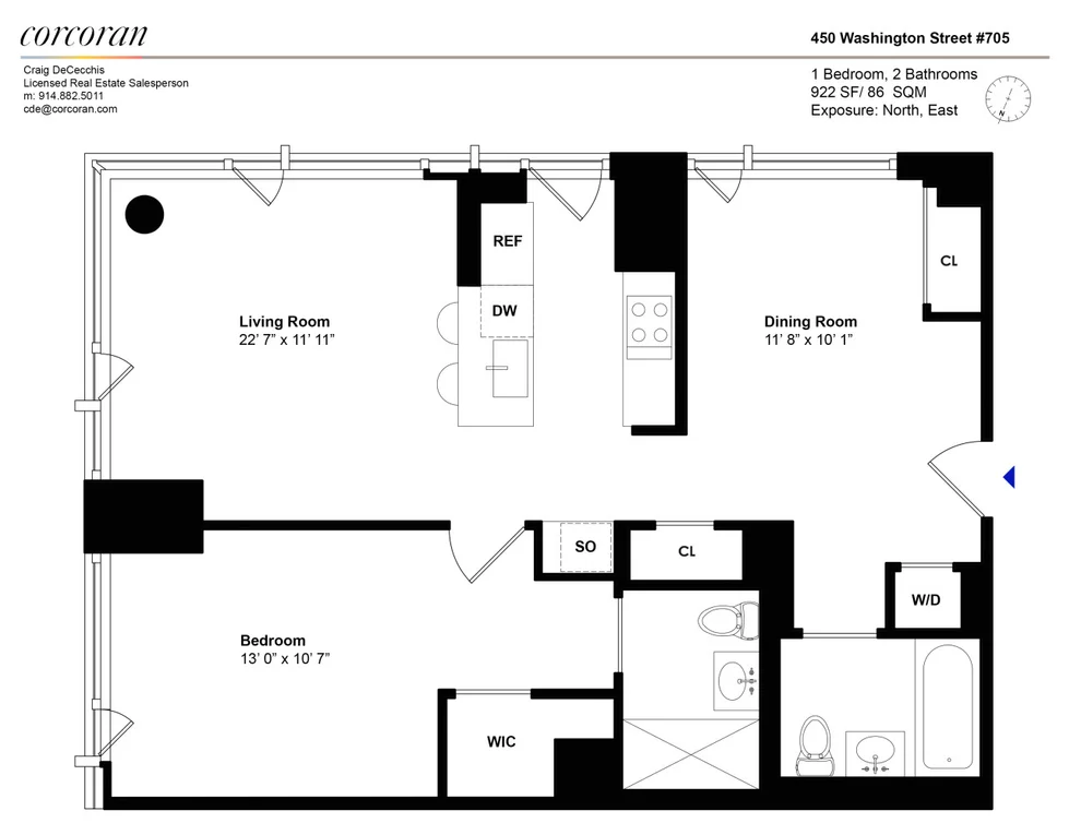 Unit for sale at 450 WASHINGTON Street, Manhattan, NY 10013