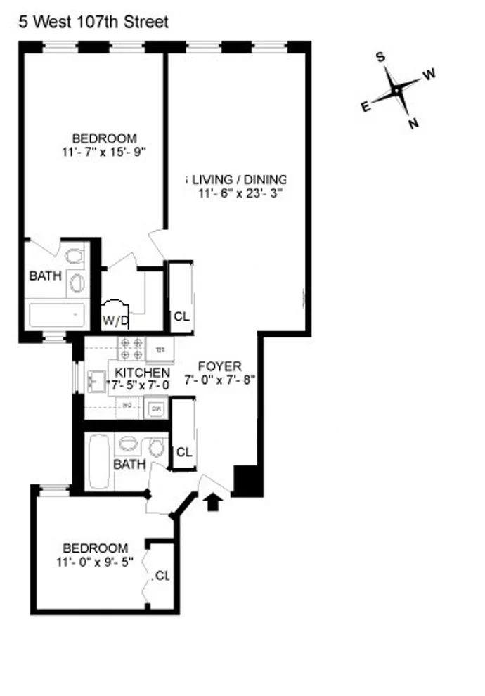 Unit for sale at 5 W 107TH Street, Manhattan, NY 10025